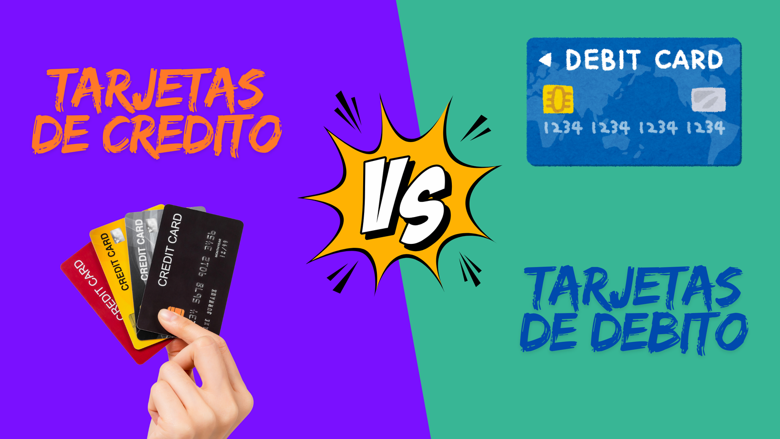 tarjetas de credito vs debito